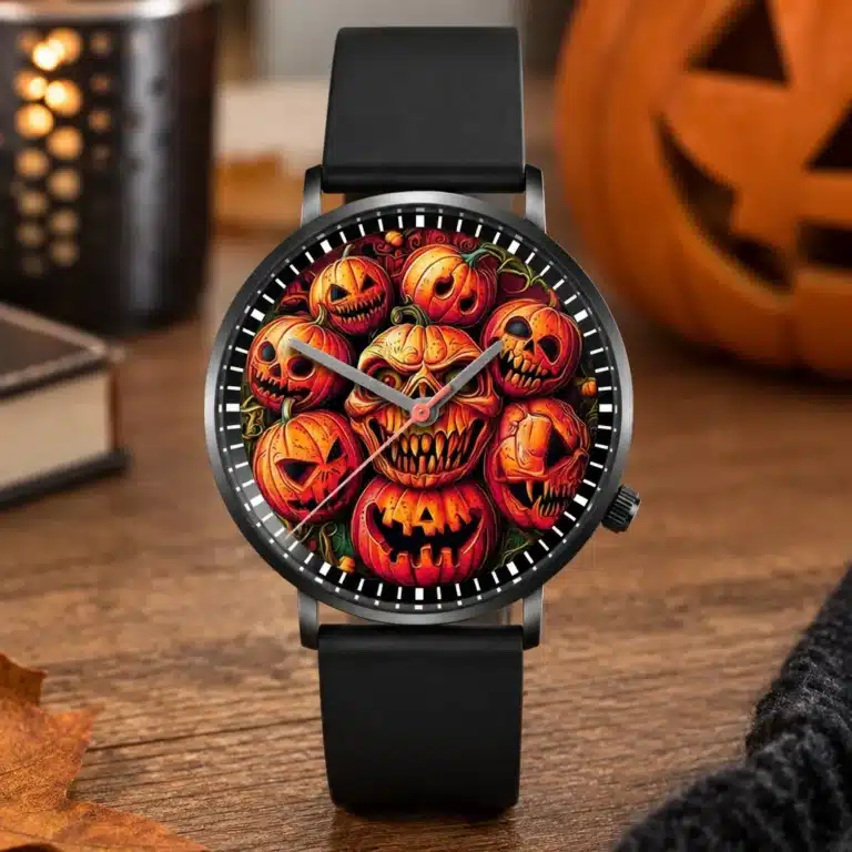 Montre originale Halloween citrouille