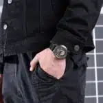 Montre tête de mort bronze homme