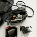 Sac bandoulière gothique noir femme