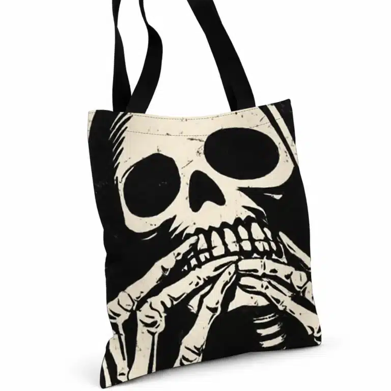 Tote bag grosse tête de mort - 40x40cm Tête de mort