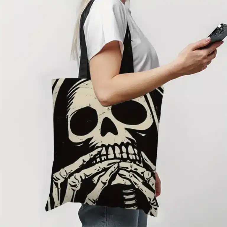 Tote bag grosse tête de mort