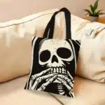 Tote bag grosse tête de mort