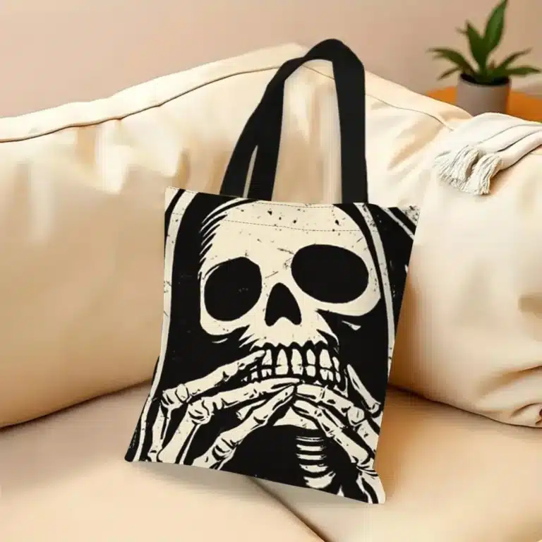 Tote bag grosse tête de mort