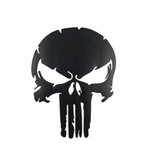 Autocollant tête de mort moto