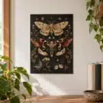 Affiche papillon de nuit gothique