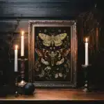 Affiche papillon de nuit gothique