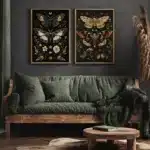 Affiche papillon de nuit gothique