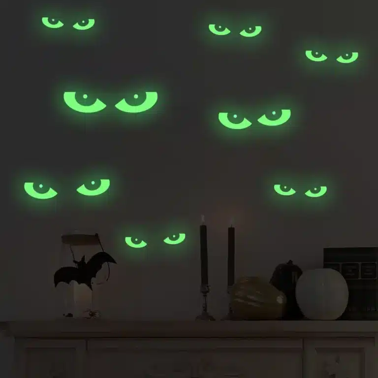 Autocollants fenêtre Halloween phosphorescents