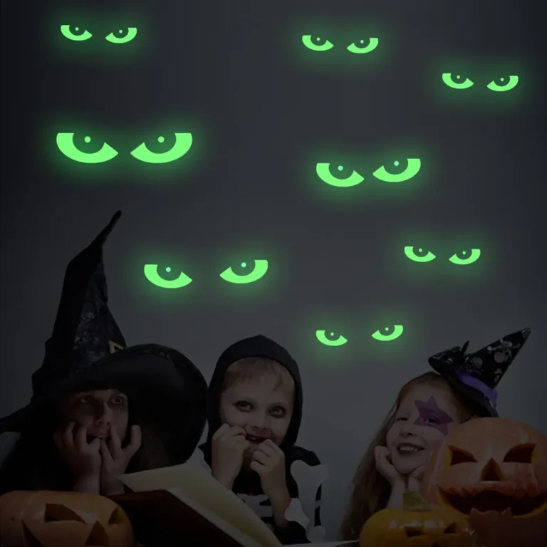 Autocollants fenêtre Halloween phosphorescents