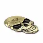 Badge tête de mort fissurée voiture