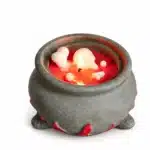 Bougie chaudron tête de mort