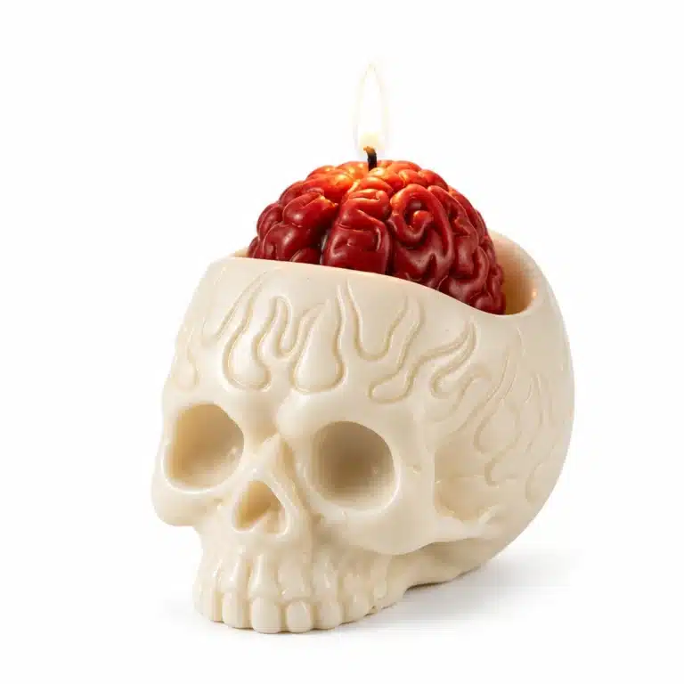 Bougie crâne cerveau horreur