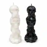 Bougie trois têtes de mort