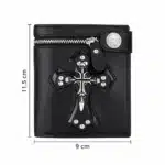¨Portefeuille biker croix tête de mort