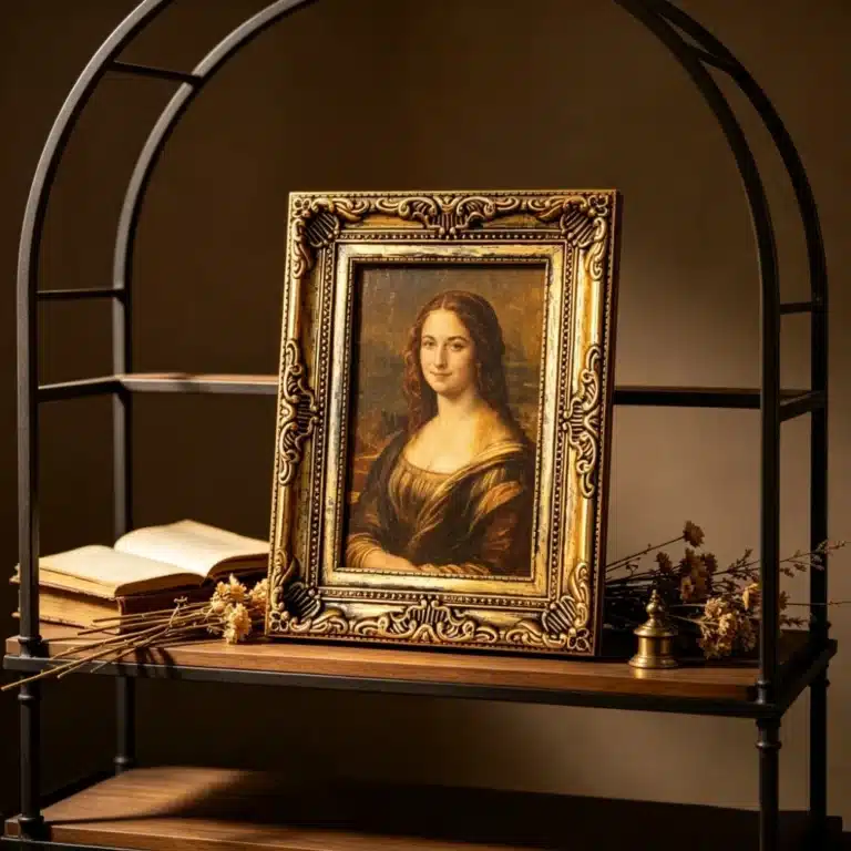 Cadre photo baroque doré
