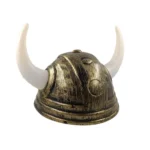Casque viking à cornes tresses