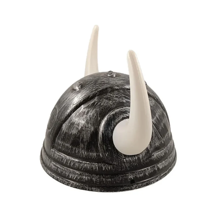 Casque viking à cornes tresses