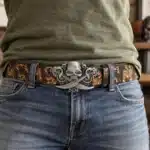 Ceinture pirate tête de mort sabre