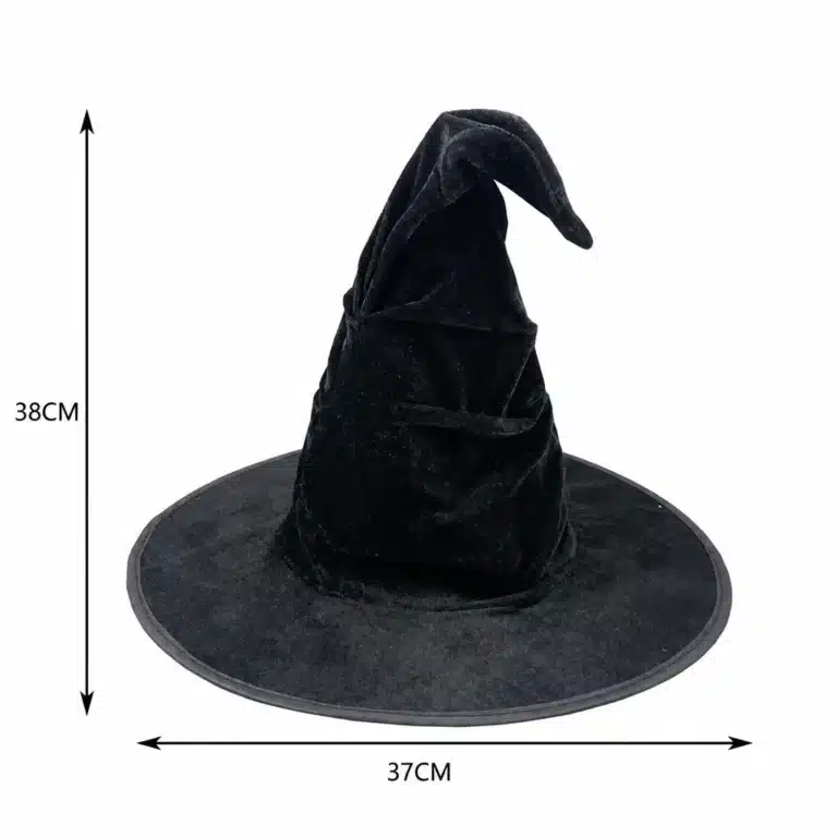 Chapeau de sorcière noir halloween