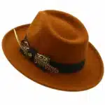 Chapeau fedora plume homme