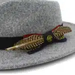Chapeau fedora plume homme