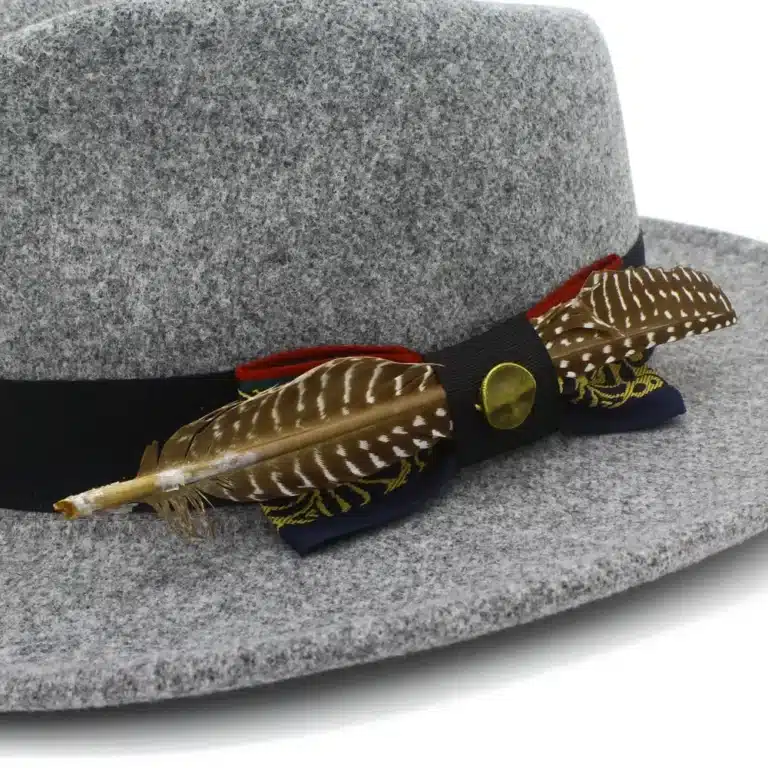 Chapeau fedora plume homme