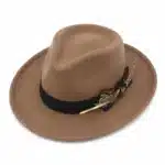 Chapeau fedora plume homme