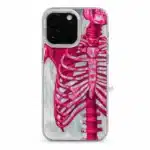 Coque iPhone cage thoracique holographique