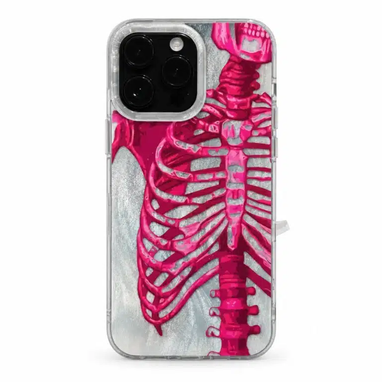 Coque iPhone cage thoracique holographique
