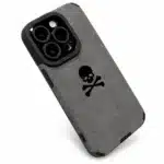 Coque iPhone mate tête de mort - Gris iPhone 13 Pro Max