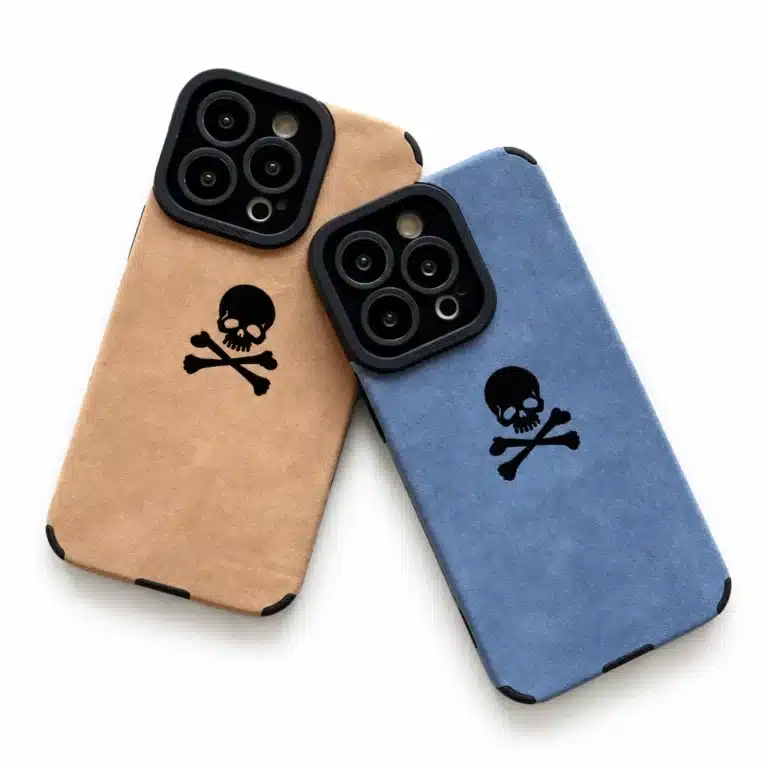 Coque iPhone mate tête de mort