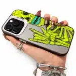 Coque Iphone squelette cartoon - Vert et gris iPhone 14 Pro