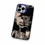 Coque iPhone squelette citation humour