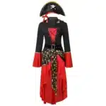 Costum capitaine pirate femme - Rouge