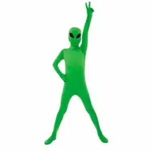Costume combinaison alien vert