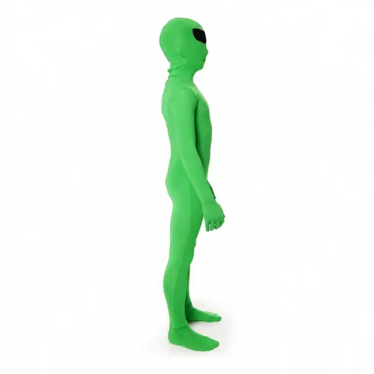 Costume combinaison alien vert
