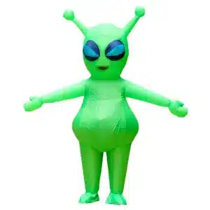 Costume gonflable alien vert