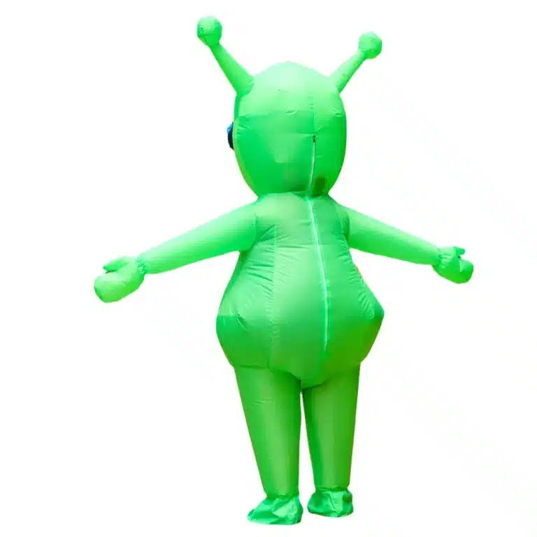 Costume gonflable alien vert