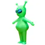 Costume gonflable alien vert