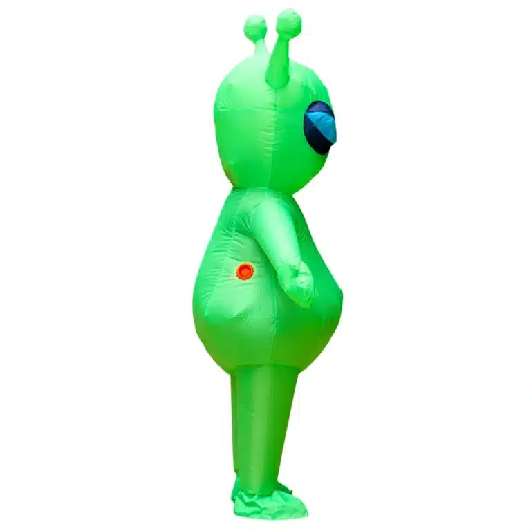 Costume gonflable alien vert