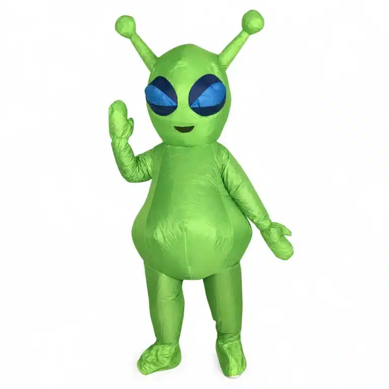 Costume gonflable alien vert - Alien classique