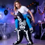 Costume gonflable squelette halloween