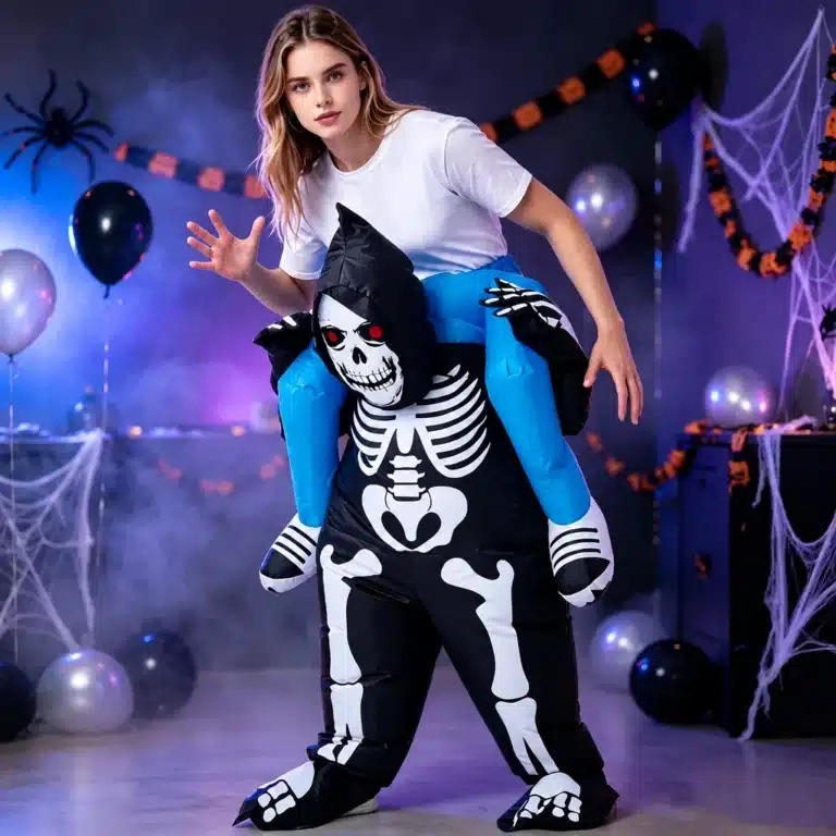 Costume gonflable squelette halloween