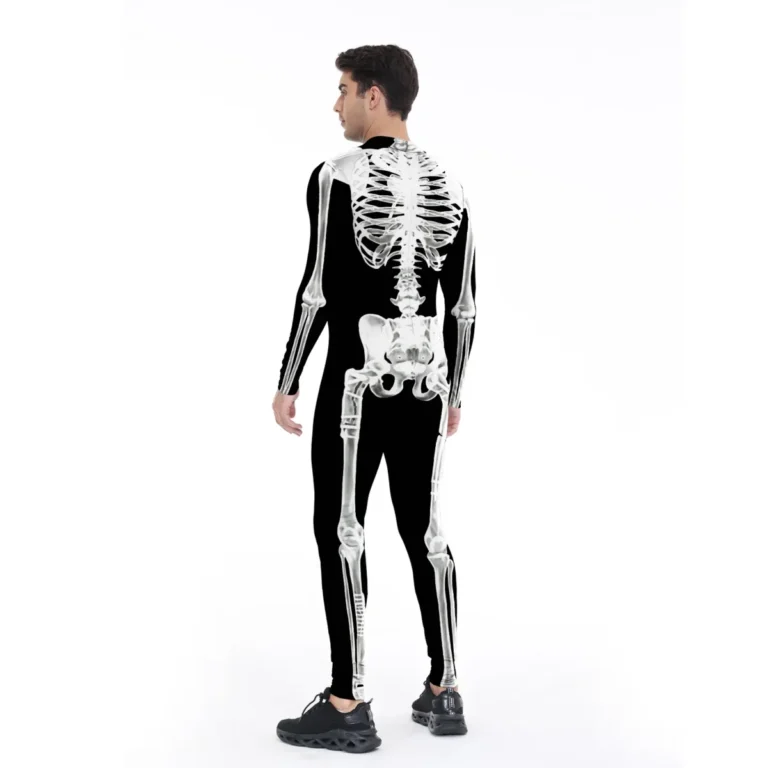 Costume imprimé squelette body