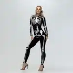 Costume imprimé squelette body