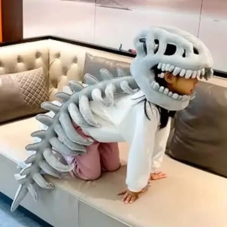 Costume squelette dinosaure 3D