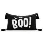 Coussin Boo chauve-souris - Noir blanc