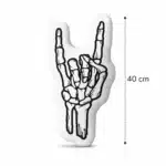 Coussin déco rock canapé