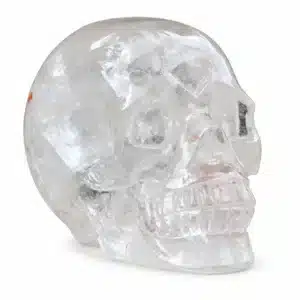 Crâne cristal transparent décoratif