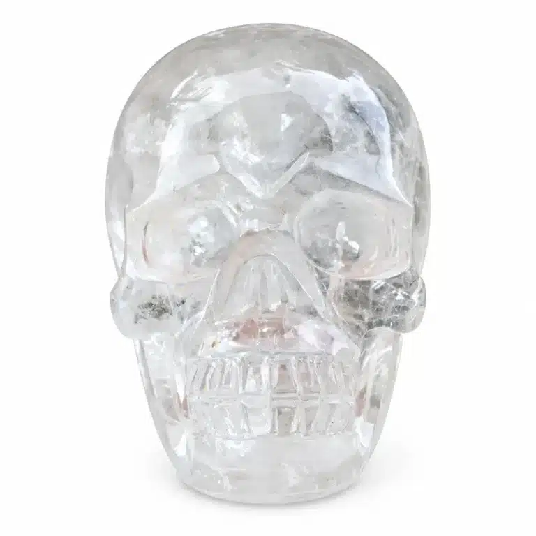 Crâne cristal transparent décoratif